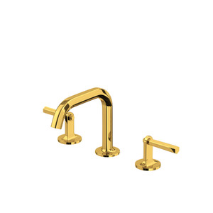 Modelle Widespread Bathroom Faucet With U-Spout - Unlacquered Brass | Model Number: MD09D3LMULB