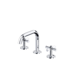 Modelle Widespread Bathroom Faucet With U-Spout - Polished Chrome | Model Number: MD09D3XMAPC