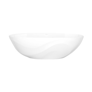Seros™ 70" x 30" Freestanding Soaking Bathtub With Flat Rim - Standard White (Gloss) | Model Number: SE4-N-SW-NO