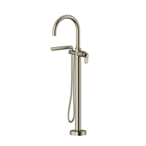 Arca™ Thermostatic Single  Hole Floor Mount Tub Filler Trim - Brushed Nickel | Model Number: TAA39BN
