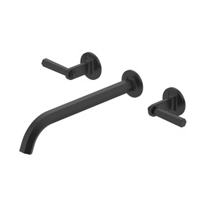 Modelle Wall Mount Tub Filler Trim With C-Spout - Matte Black | Model Number: TMD06W3LMMB