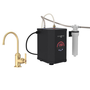 Southbank Hot Water and Kitchen Filter Faucet Kit - Satin English Gold | Model Number: U.KITSB72D1LMSEG