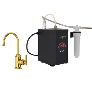 Southbank Hot Water and Kitchen Filter Faucet Kit - Unlacquered Brass | Model Number: U.KITSB72D1LMULB