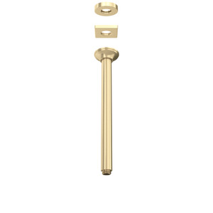 12 5/8" Traditional Ceiling Mount Shower Arm - Antique Gold | Model Number: 1505/12AG
