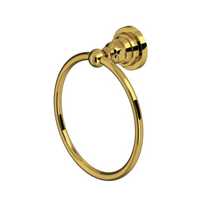 San Giovanni™ Towel Ring - Unlacquered Brass | Model Number: A1485LIULB