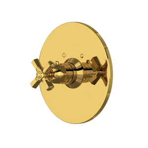 San Giovanni 3/4" Thermostatic Trim Without Volume Control - Unlacquered Brass | A4923XMULB