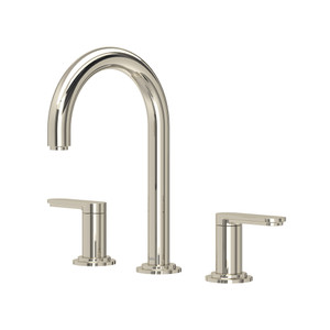 Arca™ Widespread Lavatory Faucet With C-Spout - Polished Nickel | Model Number: AARD08PN