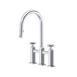 Apothecary™ Bridge Pull-Down Kitchen Faucet - Polished Chrome | Model Number: AP58D3XMAPC