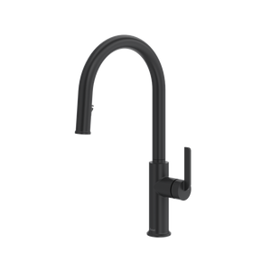 Authentica Pull-Down Kitchen Faucet With C-SpoutBlackAU201BK