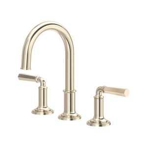 San Giovanni™ Widespread Lavatory Faucet With C-Spout - Satin Nickel | Model Number: SG08D3LMSTN