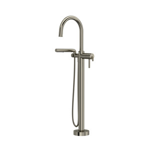 Authentica™ Thermostatic Single  Hole Floor Mount Tub Filler Trim - Brushed Nickel | Model Number: TAU39BN