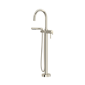 Authentica Thermostatic Single Hole Floor Mount Tub Filler Trim - Polished Nickel | TAU39PN