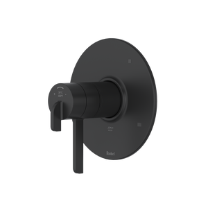 Authentica 1/2" Therm & Pressure Balance Trim With 5 Functions - Black | TAU45BK
