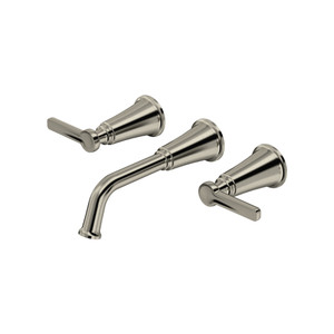 Momenti™ Wall Mount Lavatory Faucet Trim - Brushed Nickel | Model Number: TMMSQ03JBN