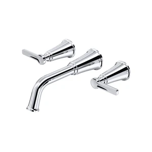 Momenti™ Wall Mount Tub Filler Trim - Chrome | Model Number: TMMSQ05JC