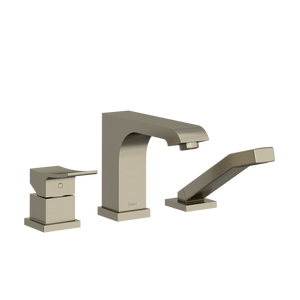 Zendo 3-Hole Deck Mount Tub Filler Trim - Brushed Nickel | TZO10BN