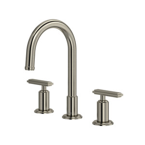 Manifesto™ Widespread Lavatory Faucet With C-Spout - Brushed Nickel | Model Number: MFRD08LBN