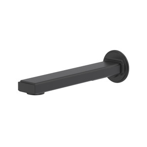 Manifesto™ Wall Mount Tub Spout - Black | Model Number: MF80BK