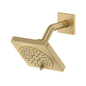 5" 6-Function Showerhead With Arm - Satin Brass US4 | Model Number: 343US4