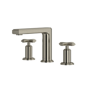 Manifesto™ Widespread Lavatory Faucet With Low Spout - Brushed Nickel | Model Number: MF08+BN