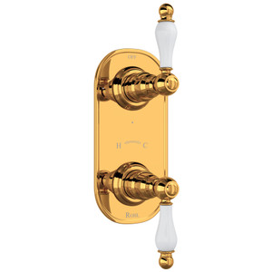 Arcana™ 1/2" Thermostatic Trim With Diverter - Italian Brass | Model Number: AC390OP-IB/TO