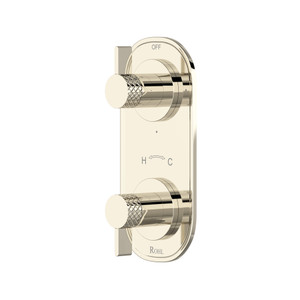 Tenerife™ 1/2" Thermostatic Trim With Diverter - Polished Nickel | Model Number: TTE12W2LMPN