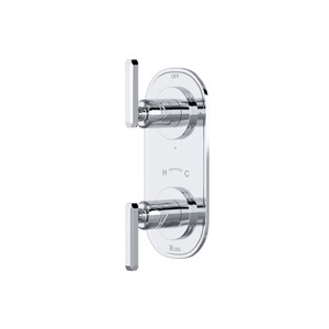 Apothecary™ 1/2" Thermostatic Trim With Diverter - Polished Chrome | Model Number: TAP12W2LMAPC