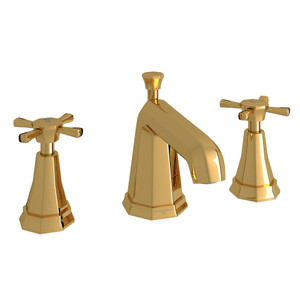 DISCONTINUED Deco™ Widespread Lavatory Faucet - Unlacquered Brass | Model Number: U.3142X-ULB-2