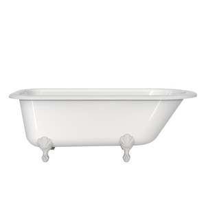 DISCONTINUED Hampshire 68 x 31" Freestanding Soaking Bathtub - Standard White (Gloss) | Model Number: HAM-N-SW-OF+FT-HAM-SW