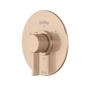 DISCONTINUED Tenerife™ 3/4" Thermostatic Trim Without Volume Control - Vintage Gold | Model Number: TTE13W1LMVG