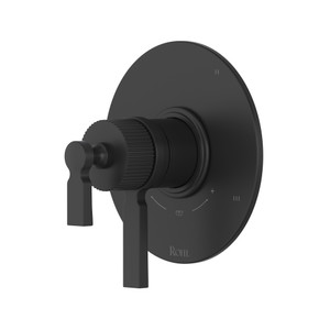 Apadana™ 1/2" Therm & Pressure Balance Trim With 5 Functions - Matte Black | Model Number: TAD45W1LMMB
