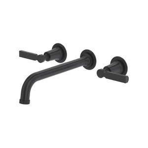 Apadana™ Wall Mount Tub Filler Trim With C-Spout - Matte Black | Model Number: TAD06W3LRMB