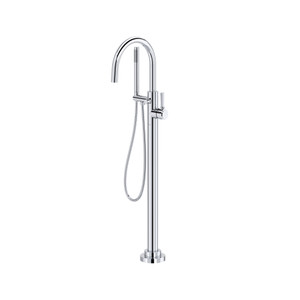 San Giovanni™ Floor Mount Tub Filler - Polished Chrome | Model Number: TSG06HF1LMAPC