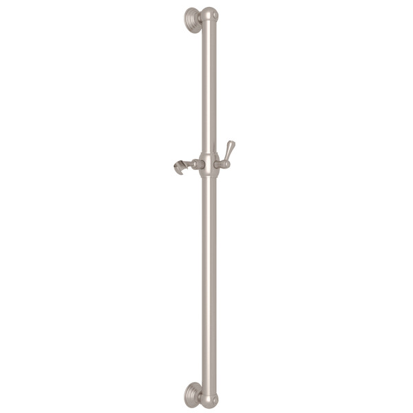 36 Inch Decorative Grab Bar with Lever Handle Slider - Satin Nickel | Model Number: 1362STN - Product Knockout