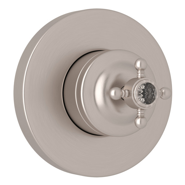 4-Port 3-Way Diverter Trim - Satin Nickel with Crystal Cross Handle | Model Number: A2700NXCSTNTO - Product Knockout
