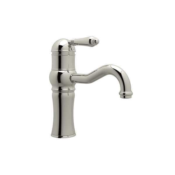 Acqui 9 Inch Above Counter Single Hole Single Lever Bathroom Faucet - Polished Nickel with Metal Lever Handle | Model Number: A3671LMPN-2 - Product Knockout