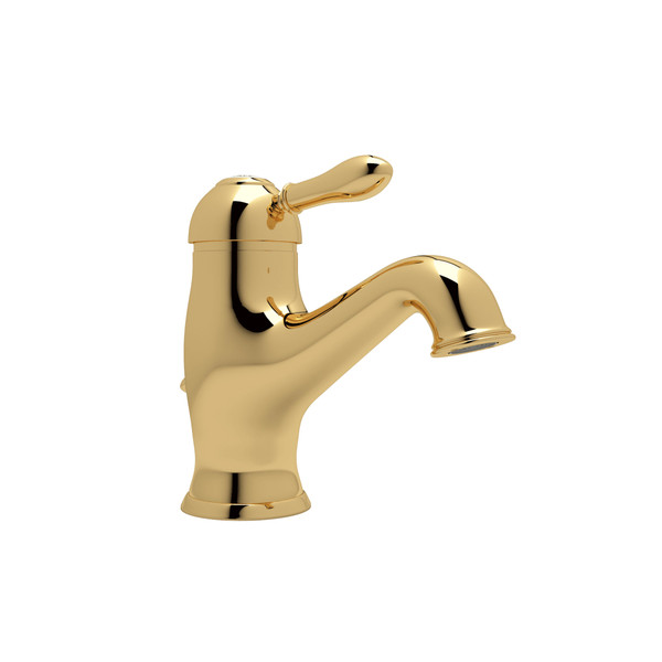 Arcana Single Hole Single Lever Bathroom Faucet - Italian Brass with Metal Lever Handle | Model Number: AY51LM-IB-2 - Product Knockout