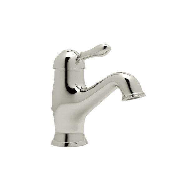 Arcana Single Hole Single Lever Bathroom Faucet - Polished Nickel with Metal Lever Handle | Model Number: AY51LM-PN-2 - Product Knockout