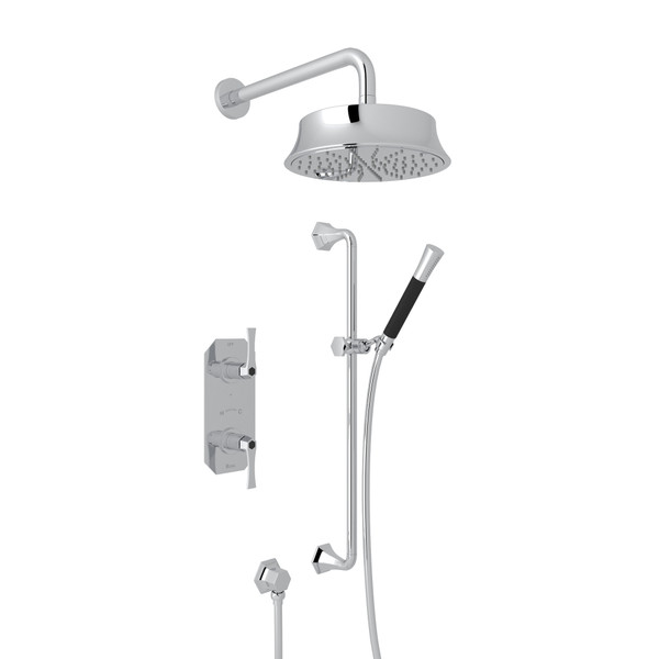 Bellia Thermostatic Shower Package - Polished Chrome with Metal Lever Handle | Model Number: BEKIT50L-APC - Product Knockout