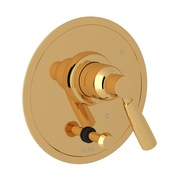 Holborn Pressure Balance Trim With Diverter - English Gold with Metal Lever Handle | Model Number: U.5336LS-EG - Product Knockout