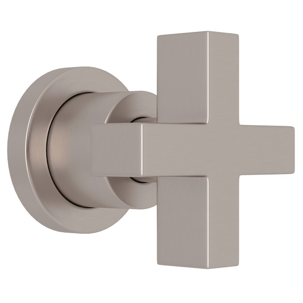 Pirellone 3/4 Inch Volume Control Trim - Satin Nickel with Cross Handle | Model Number: BA31X-STN/TO - Product Knockout