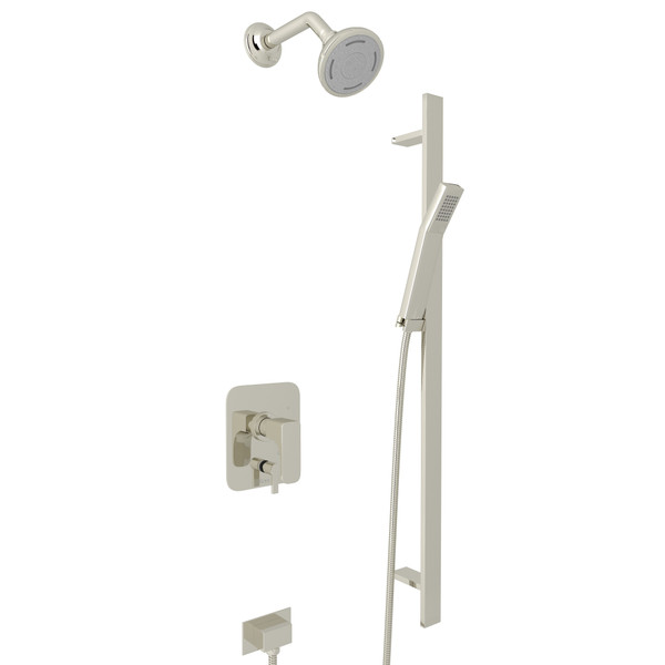 QUARTILE Pressure Balance Shower Package - Polished Nickel with Metal Lever Handle | Model Number: CUKIT310NL-PN - Product Knockout