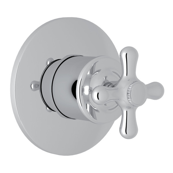 Verona 4-Port 3-Way Diverter Trim Only - Polished Chrome with Cross Handle | Model Number: A3770NXMAPCTO - Product Knockout