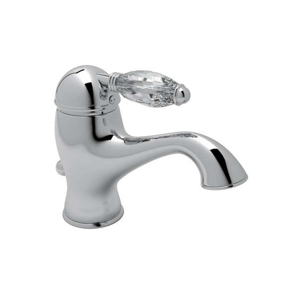 Viaggio Single Hole Single Lever Bathroom Faucet - Polished Chrome with Crystal Metal Lever Handle | Model Number: A3402LCAPC-2 - Product Knockout