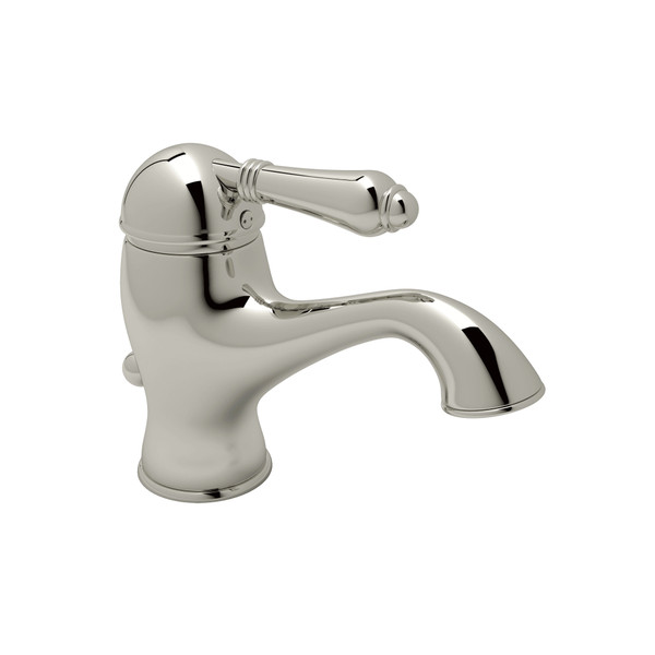 Viaggio Single Hole Single Lever Bathroom Faucet - Polished Nickel with Metal Lever Handle | Model Number: A3402LMPN-2 - Product Knockout