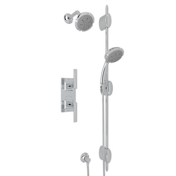 Vincent AKIT15LV Thermostatic Shower Package - Polished Chrome with Metal Lever Handle | Model Number: AKIT15LV-APC - Product Knockout