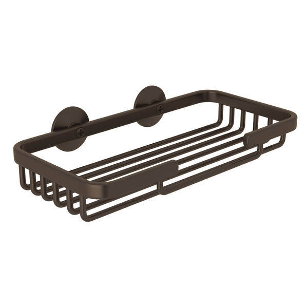Wall Mount Rectangular Soap Basket - Tuscan Brass | Model Number: BSK14TCB - Product Knockout