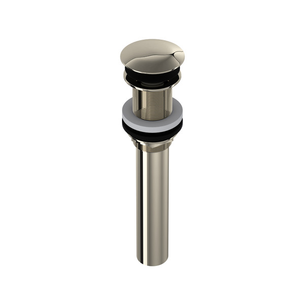 Non-Slotted Touch Seal Dome Drain with 6 Inch Tailpiece - Polished Nickel | Model Number: 5445PN - Product Knockout