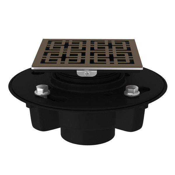 ABS 2 Inch X 3 Inch Drain Kit with 3142 Weave Decorative Cover - English Bronze | Model Number: SDABS2/3-3142EB - Product Knockout