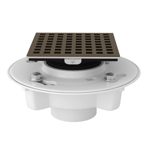 PVC 2 Inch X 3 Inch Drain Kit with Matrix Decorative Cover - English Bronze | Model Number: SDPVC2/3-3143EB - Product Knockout